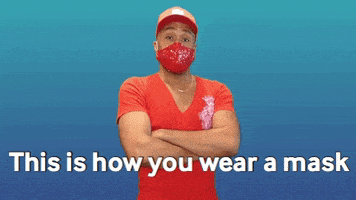 Mask Stay Safe GIF by Robert E Blackmon