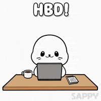Happy Birthday GIF by Sappy Seals