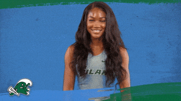 Track And Field Tulane GIF by GreenWave