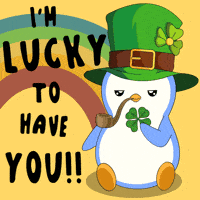 St Patricks Day Penguin GIF by Pudgy Penguins