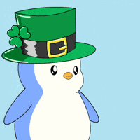 St Patricks Day Penguin GIF by Pudgy Penguins