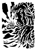 black and white art GIF by Miron