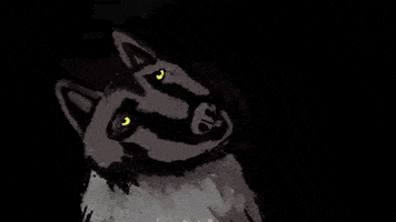 Howling Wolf GIF by Barbara Pozzi
