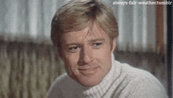 Robert Redford Laughing GIF