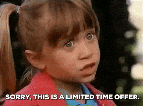 Ashley Olsen Sorry This Is A Limited Time Offer GIF by Filmeditor