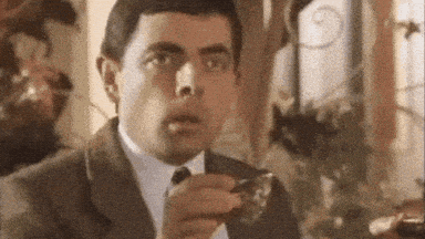 shocked mr bean GIF