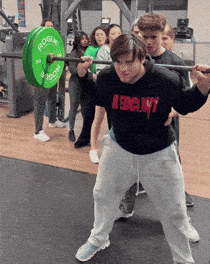 Gym Squatting GIF