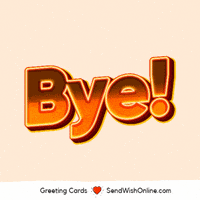 Bye Bye Text GIF by sendwishonline.com