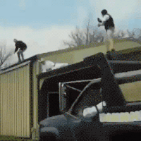 jump fails GIF