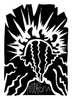 black and white art GIF by Miron