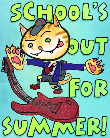 Summer Vacation School GIF