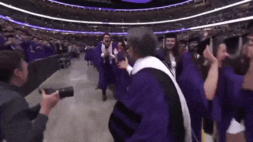 Excited Michael Scott GIF by Northwestern Athletics