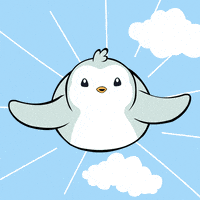 Flying Up Up And Away GIF by Pudgy Penguins