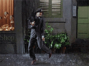 Giphy - Singing In The Rain Dancing GIF