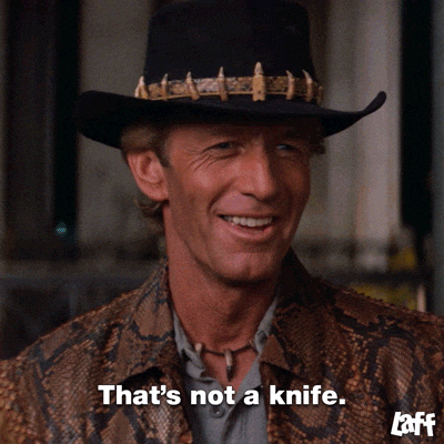 Giphy - Crocodile Dundee Comedy GIF by Laff