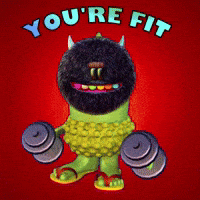 Working Out Pumping Iron GIF by Bold Art Degens