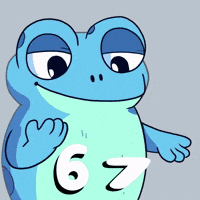 6 7 Blue Frog GIF by Croakey