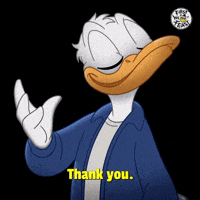 Donald Duck Thank You GIF by First We Feast Donald Duck Thank You GIF by First We Feast