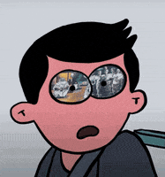 Shocked Art GIF by Bakarmax