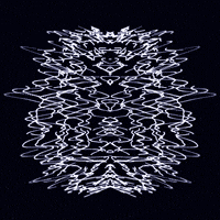 glow black and white GIF by Erica Anderson