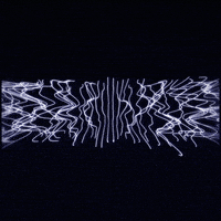 glow black and white GIF by Erica Anderson