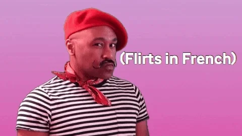 France Flirt GIF