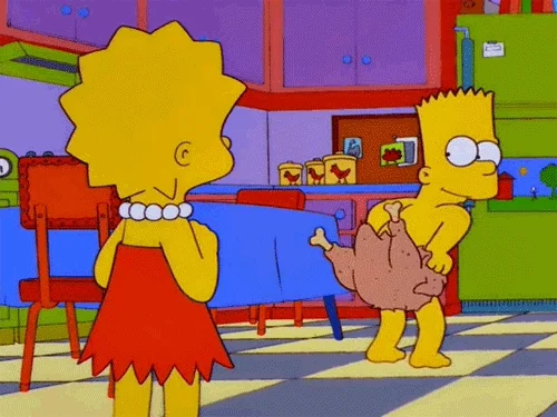 The Simpsons Thanksgiving GIF