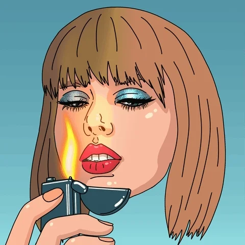 Taylor Swift Fire GIF