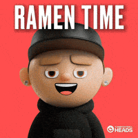 Hungry Noodles GIF by OneFootball Heads