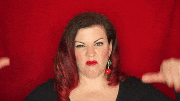 Boo No GIF by Christine Gritmon