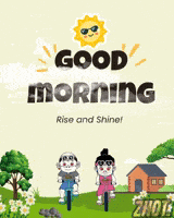 Sunrise Gif Gm Birds GIF by Zhotcita