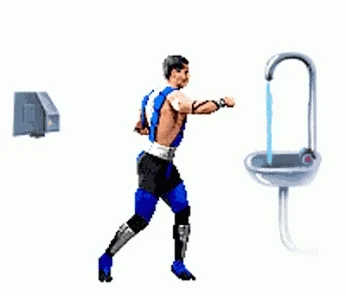 Mortal Kombat Wash Your Hands GIF