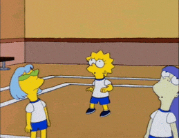 the simpsons volleyball GIF