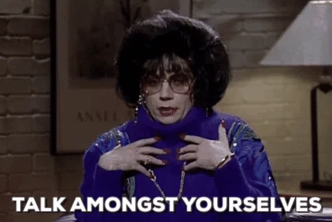Talk Amongst Yourselves Saturday Night Live GIF