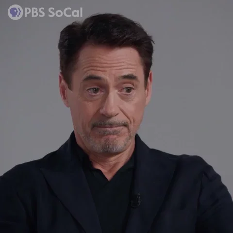 Robert Downey Jr Nod GIF