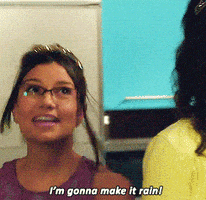 happy make it rain GIF