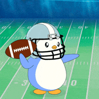 Super Bowl Football GIF by Pudgy Penguins
