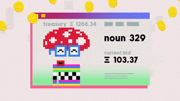 Bidding Open Source GIF by nounish ⌐◨-◨