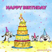 Celebrate Happy Birthday GIF by Red and Howling