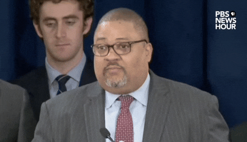 Manhattan District Attorney Alvin Bragg speaks at a press conference after former President Donald Trump is convicted in his hush money trial, emphasizing the jury's decision.