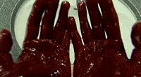death bloody hands GIF