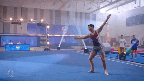 Giphy - Jonas Brothers Gymnastics GIF by NBC