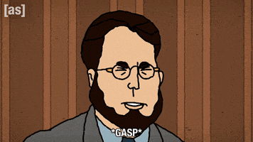 Shocked GIF by Adult Swim
