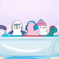Water Spinning GIF by Pudgy Penguins