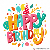 Happy Birthday GIF by sendwishonline.com