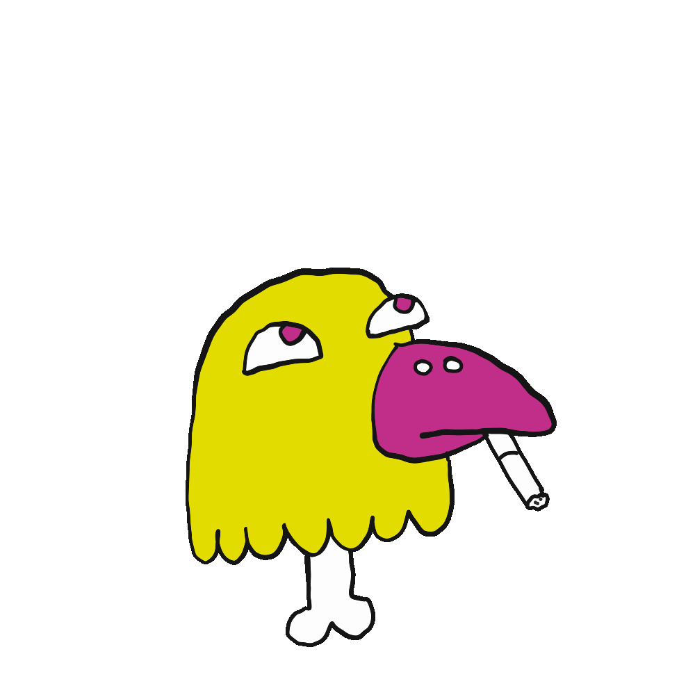 Bird Smoking Stickers