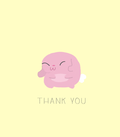 Happy Thank U GIF by Lisa Vertudaches