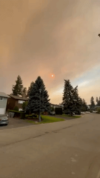 Smoke Shrouds Sky in Kamloops, British Columbia, as Wildfires Rage