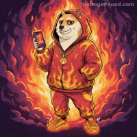 Posing On Fire GIF by Doge Pound