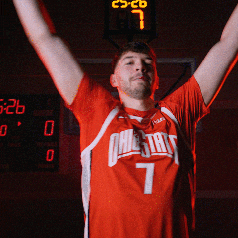 Basketball Dunk GIF by Ohio State Athletics